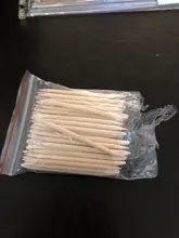 Herramientas para el cuidado de la pedicura de la eliminación de la cutícula de madera de 100 piezas