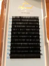 AGUUD-extensiones de pestañas individuales de Cachemira, bandejas de extensión de 0,03-0,20mm, volumen C CC D DD, 3D sedoso, ruso, maquillaje Cilios