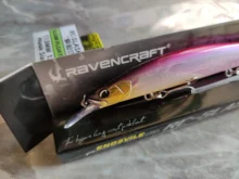 Ravenclraft-señuelo de Pesca wobblers 113SF 12,2g, pececillo flotante lento, Jerkbait, labio poligonal, gancho triple para trucha de lubina