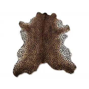 

Cowhide carpet natural dyed printed cheetah 115x90 cm