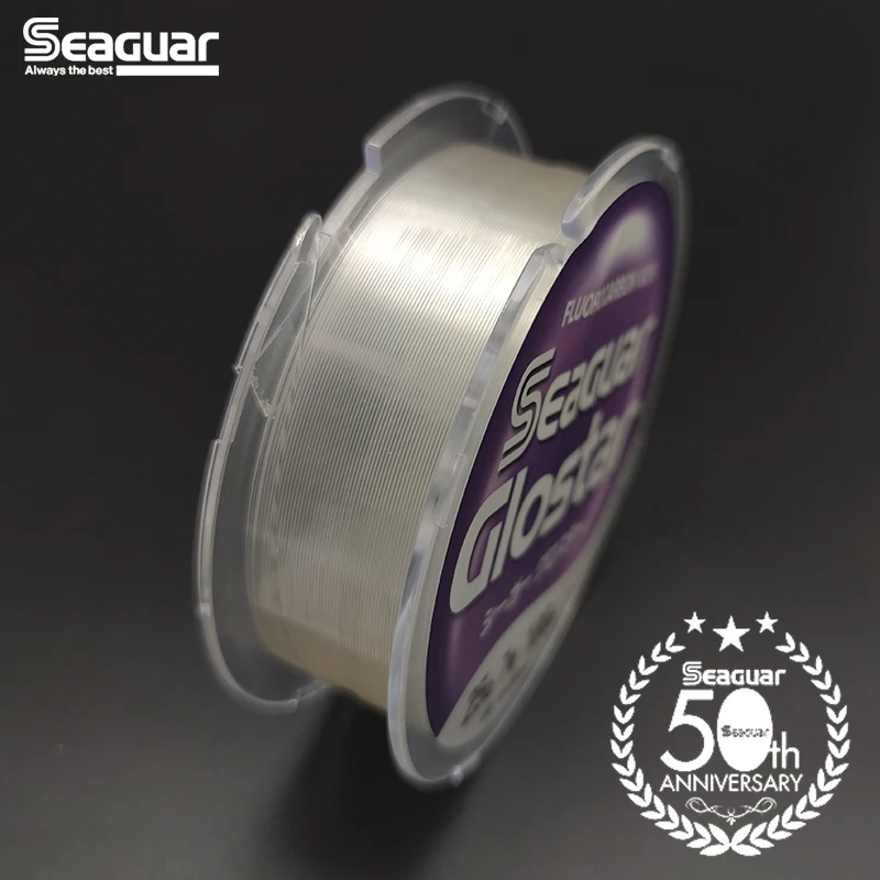 Seaguar Glostar Japan Fluorocabon 100% Fluorocarbon Fishing Line FC Shock Leader Line Fluorocarbon Leader Lure Line Leashes Fish 2