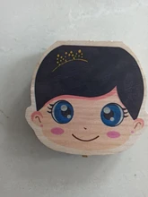 Caja de dientes de madera para bebé, organizador inglés para guardar dientes de leche, Umbilica, guardar regalos