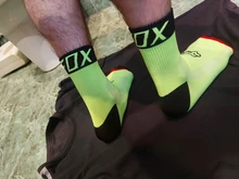 Calcetines deporte ciclismo de compresión para hombre y mujer, medias profesionales transpirables para correr, carreras y baloncesto