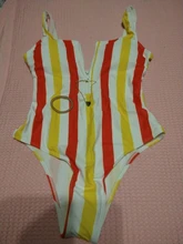 One-Piece Swimsuit Monokini Beachwear Push-Up Summer Print Zipper Sexy New XL Women