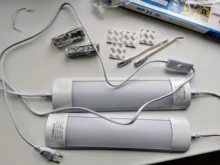 LED Kitchen Light Wall-Lamp Tube-Bar Closet Under-Cabinet-Lights Eu-Plug Bedroom Full-Set