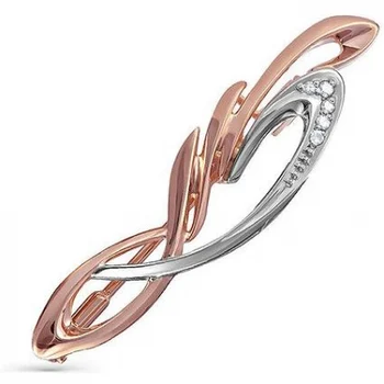 

Kabarovsky brooch with 5 diamonds in red gold