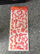 Pegatinas de PVC decorativas con láser, cinta colorida, etiqueta de palo de Scrapbooking, bricolaje, diario, álbum, adhesivo de papelería, accesorios