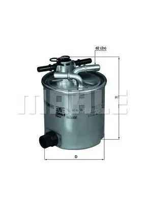 KNECHT KL404/16 Фильтр топливный RENAULT LOGAN/SANDERO 1.5D 05
