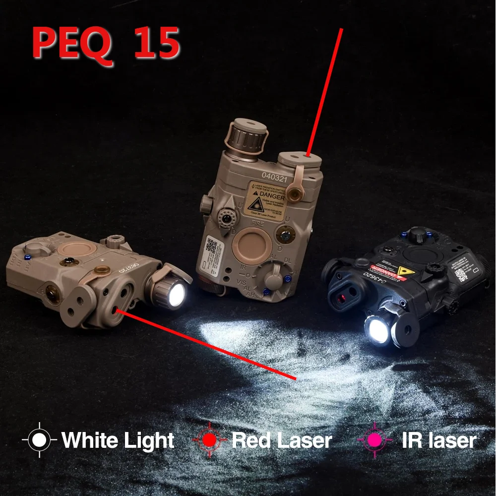 Красная лазерная указка с красным лазерным прицелом ledsn Airsoft LA-5 PEQ15 LA5C PEQ 15 200 люмен