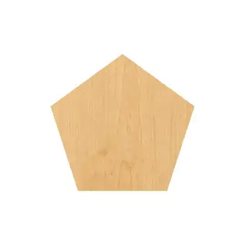 

Pentagon Laser Cut Out Wood Shape Craft Supply - Unfinished