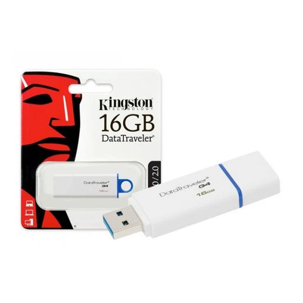 Флешка kingston DTIG4 16 GB USB 3,0 белый синий