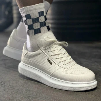 

Knack 042 White Color , High Quality 100% Vegan Leather Men Casual Shoes. Shoe, Sneaker Shoe, Van Shoe, Air Shoe, Basket Shoe, Flip Shoe, Trainer Shoe, Chaussure, Laofer Shoe, Gel Shoe, Young Man Shoes, Chaussures