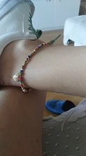 Tobillera de conchas con cuentas coloridas bohemias para mujer, pulsera tobillera de conchas con abalorios, tobillera de tobillo, playa, verano, 2020