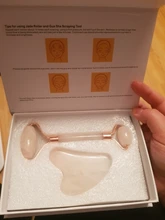Gua Sha-Rodillo de Jade de cuarzo rosa Natural, masajeador corporal Facial, conjunto de piedra de Jade, herramienta de masaje de belleza para estiramiento Facial