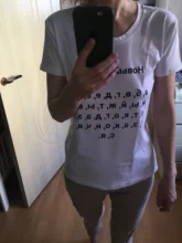 Female T-Shirt Short-Sleeve Aesthetic Tops Inscriptions Alphabet Russian Women Harajuku
