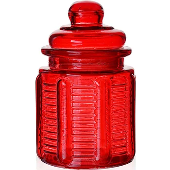 

Jar for bulk 250 ml glass red Mayer & Boch 27081-1