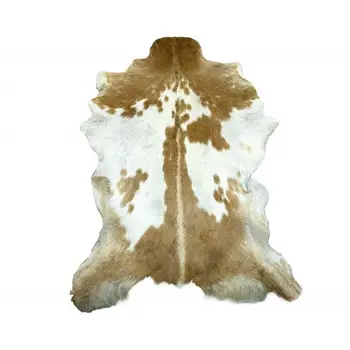 

Natural sheep skin rugs 100x65 cm brown and white