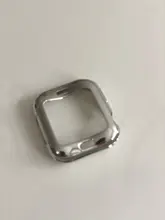 Para carcasa de reloj Apple 44mm 40mm Watch cuero, iWatch 42mm 38mm amortiguador suave TPU Protector apple watch Serie 6 5 4 3 SE Accesorios