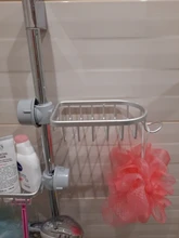 Shelf Organizer Rack-Holder Shampoo Soap Shower-Storage Aluminum-Basket for with Hooks