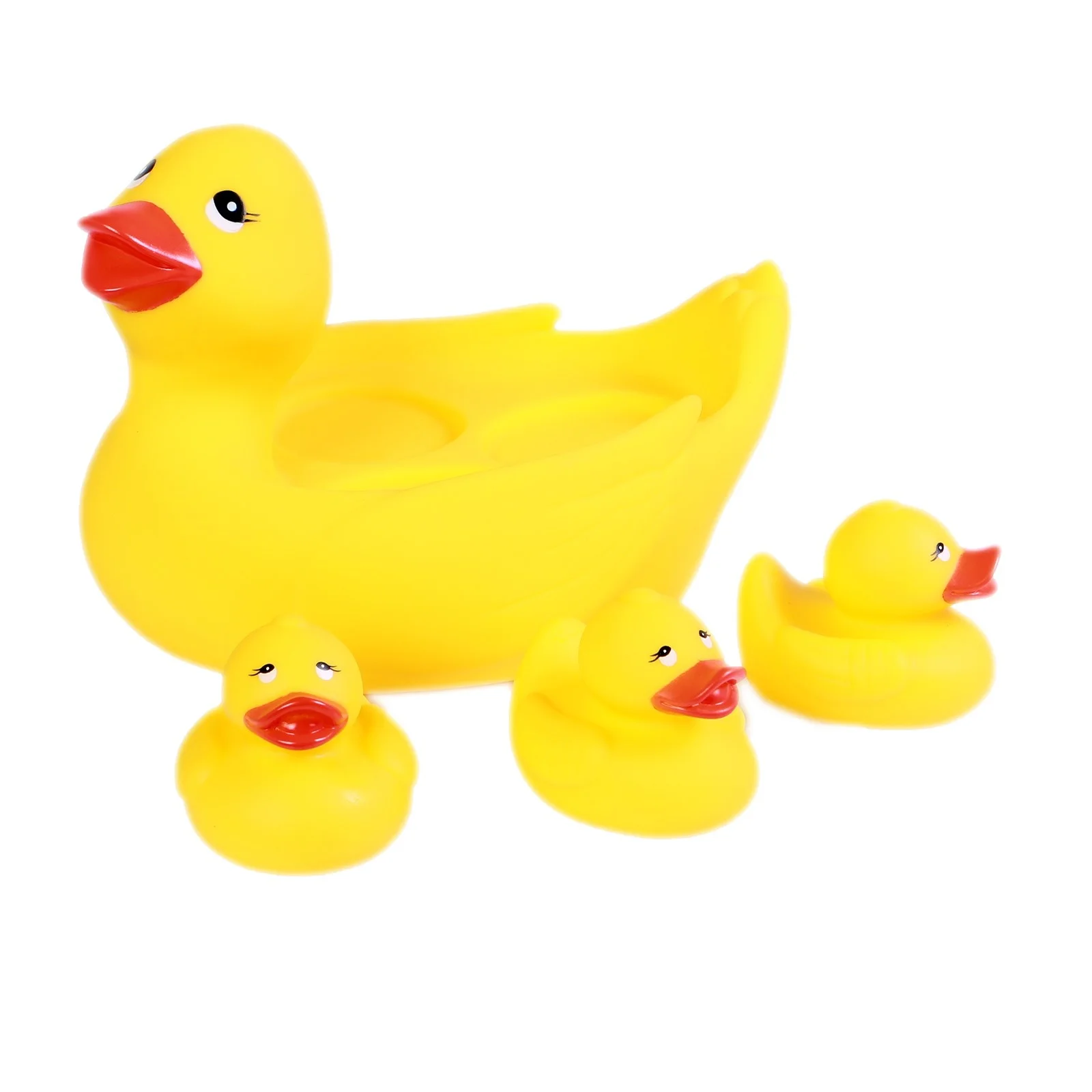 Ebebek детские игрушки для купания утка и ее младенцы|Игрушки развивающие| |