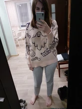 Sudadera estilo Hip Hop para hombre, suéter de punto, informal, holgado, de dibujos animados, para otoño e invierno, diseño Unisex