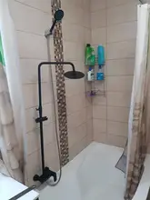 Tap Shower-Faucets-Set Bath-Mixer Wall-Mounted Hand-Shower Rain Black Hot Cold with EL3903