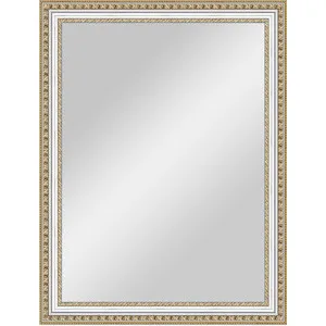 

Mirror in the frame frame swivel evoform definite 65x85 cm, gold beads on silver 60mm (by 1012)