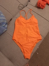Bañador de una pieza liso para mujer, traje de baño Sexy, de corte alto Monokini, Vintage, brasileño, para playa, 2020