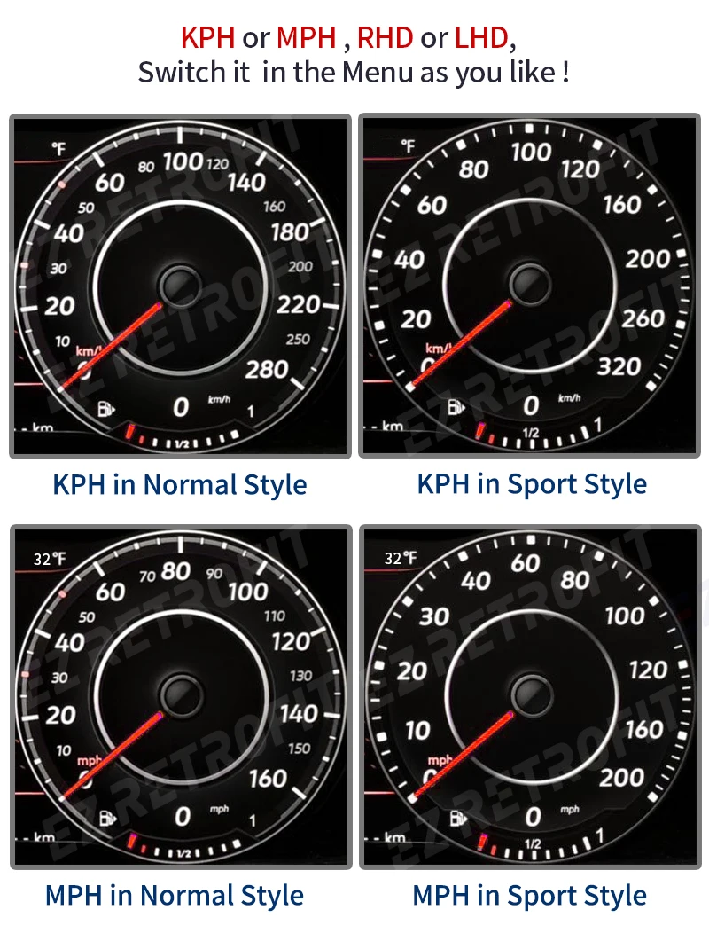 VW Arteon Liquid LCD Virtual Cockpit