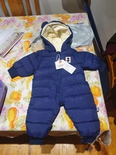 Ins 2021 otoño e invierno Bebé ropa de bebé nuevo bebé niños gruesa mono de algodón de manga larga de las niñas mameluco con capucha 3-12 meses