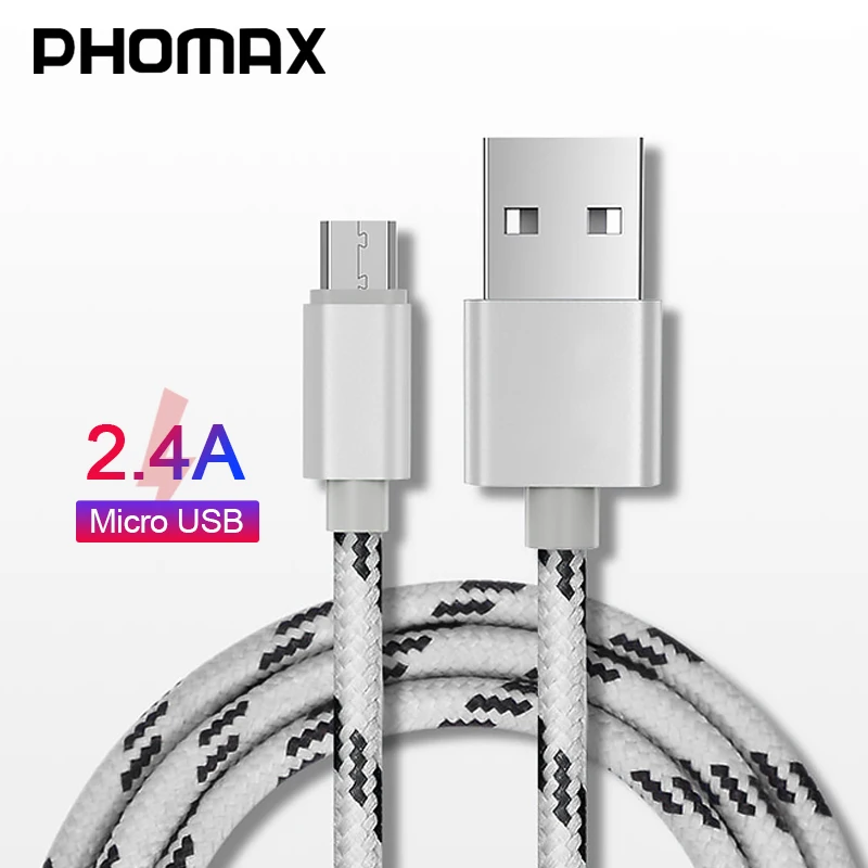 Кабель для синхронизации данных PHOMAX usb c kable Micro 2.4A Быстрая зарядка линия huawei