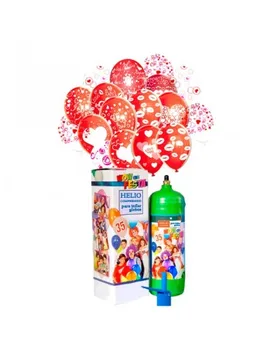

30 balloons Valentines Latex with Helium Cylinder