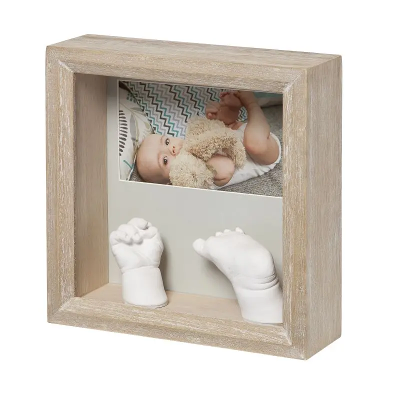  Frame with volume casts and a photo of the 