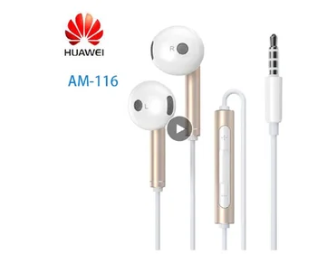 

Original Huawei Earphone AM 116 Volume Mic 3.5mm Metal Headset For xiaomi huawei P7 P8 P9 Lite P10 Plus Honor 5X 6X Mate 7 8 9