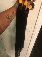 Missanna-mechones de tejido suave brasileño, extensiones de cabello humano Remy Natural grueso, 30, 32, 34, 36, 38 y 40 pulgadas, 1/3/4 Uds.