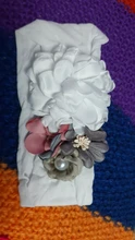 Diadema elástica con lazo para bebé, diadema de flores 3D, accesorios para el cabello de princesa, 1 Uds.