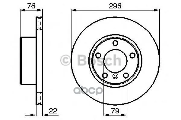 Тормозной Диск 0986478848 Bosch арт. 0986478848