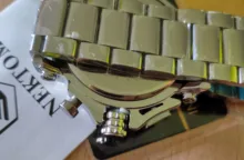 NEKTOM-reloj de cuarzo para hombre, cronógrafo de pulsera, resistente al agua, con correa de acero, militar, deportivo