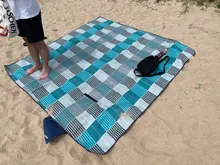 Manta de pícnic grande, 200cm x 200cm, Floral, al aire libre, para playa, plegable, gruesa