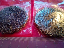 Envío gratis de envolturas de filigrana conectores regalo de artesanía metálica decoración DIY 3,5 cm 5,0 CM