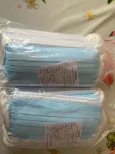 Mascarilla médica desechable no tejida, máscara quirúrgica de 3 capas con filtro, transpirable, antipolvo