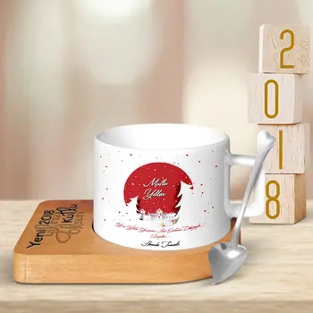 

Personalized Happy birthday Design Wood Altlıklı Ceramic Cup-20