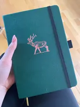 BUKE-cuaderno de bocetos con cuadrícula de puntos, cuaderno de bocetos de cuero PU, papel grueso de 160gsm, bolsillo interior, cierre elástico, soporte para bolígrafo