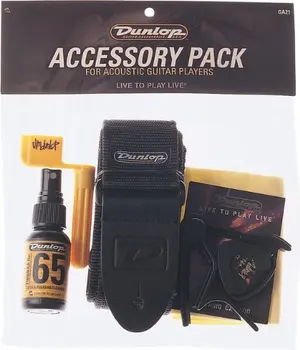 

GA21 accessories set and belt for acoustic guitar, Dunlop
