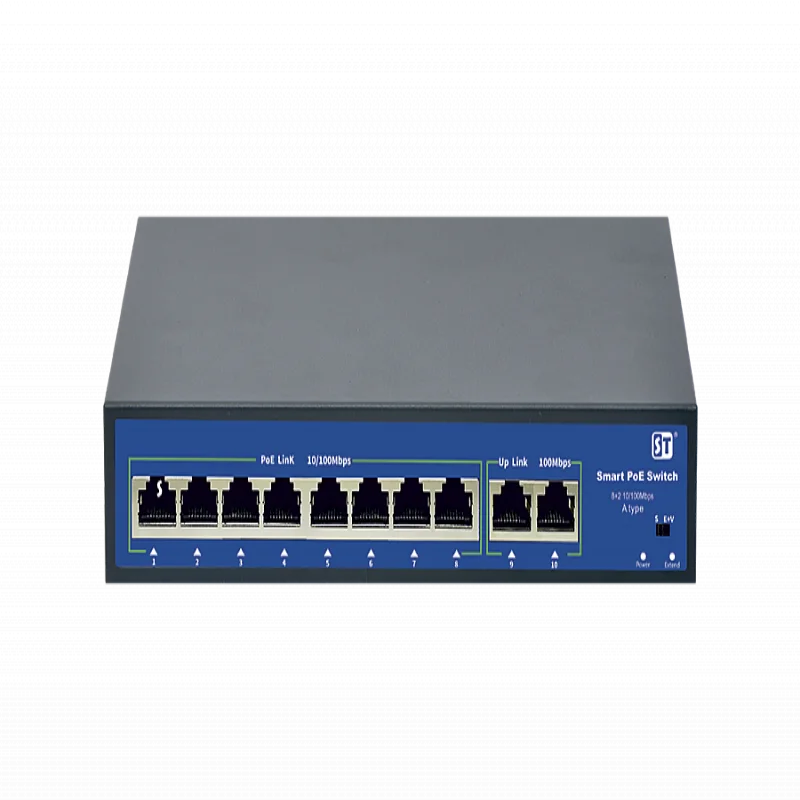 ST-S84POE(2M/120W/A) Switch POE 8-ми портовый для систем видеонаблюдения | Безопасность и защита