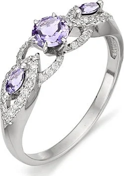 

Alcor ring with cubic zirconia and amethyst Silver