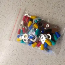 Ring Cable-Wire-Connector Insulated-Terminal Electrical-Crimp-Terminal 50PCS/100PCS RV2-6