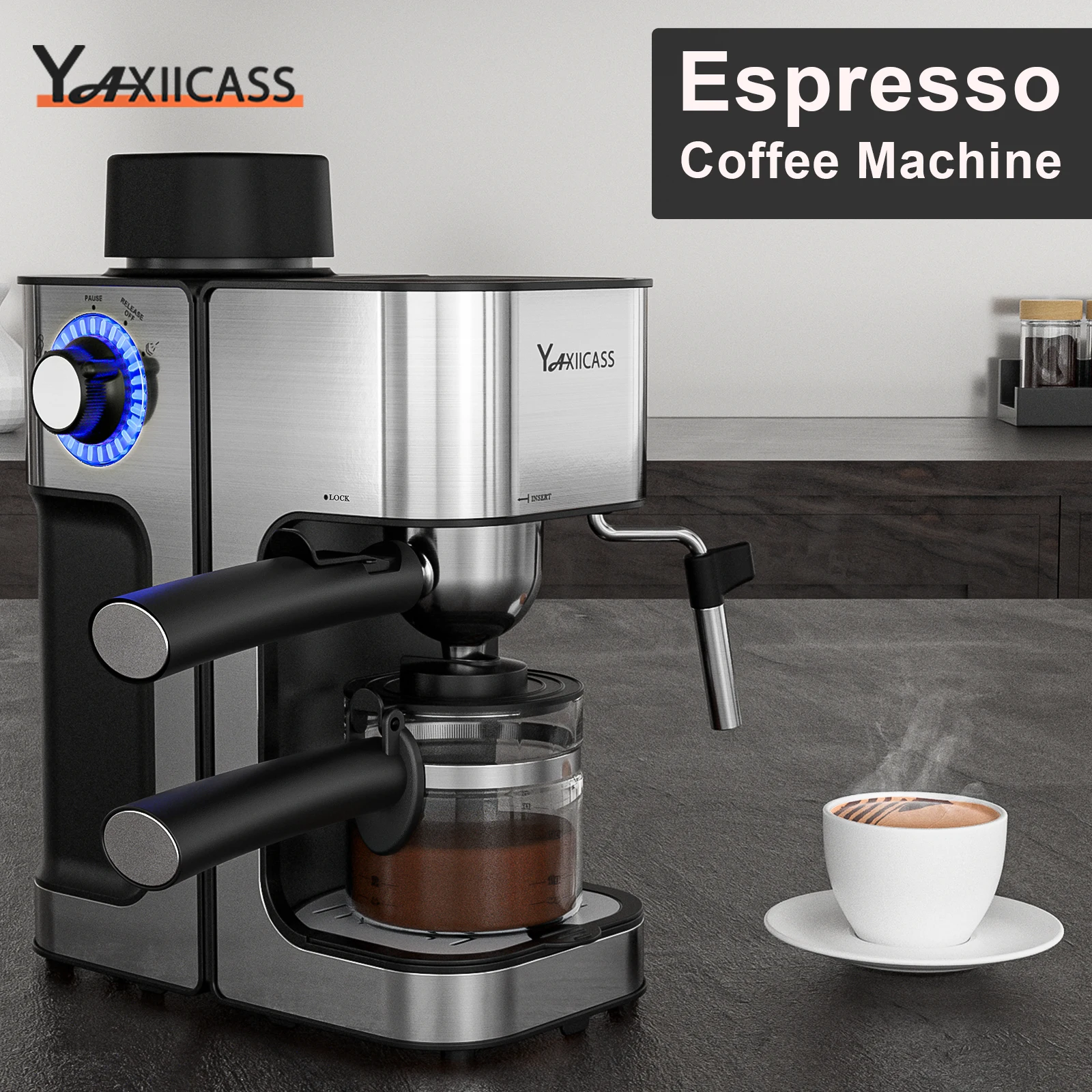 YAXIICASS Coffee Machine 5 Portland Mall Surprise price Bar 2 Maker 1 Espresso in With