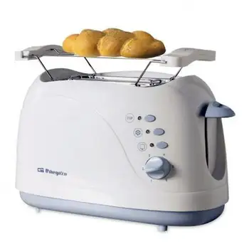 

BREAD TOASTER ORBEGOZO TO-3010 - 750W - 2 SLOTS TOP-HEATED ROLLS-FUNCTION DEFROSTER-AUTO-OFF