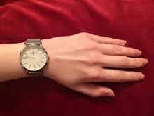 Japón Movimiento de Cuarzo de Alta Calidad 36mm hannah Martin Mujeres de Malla de Acero Inoxidable de Oro Rosa Damas Impermeable Reloj Dropshipping